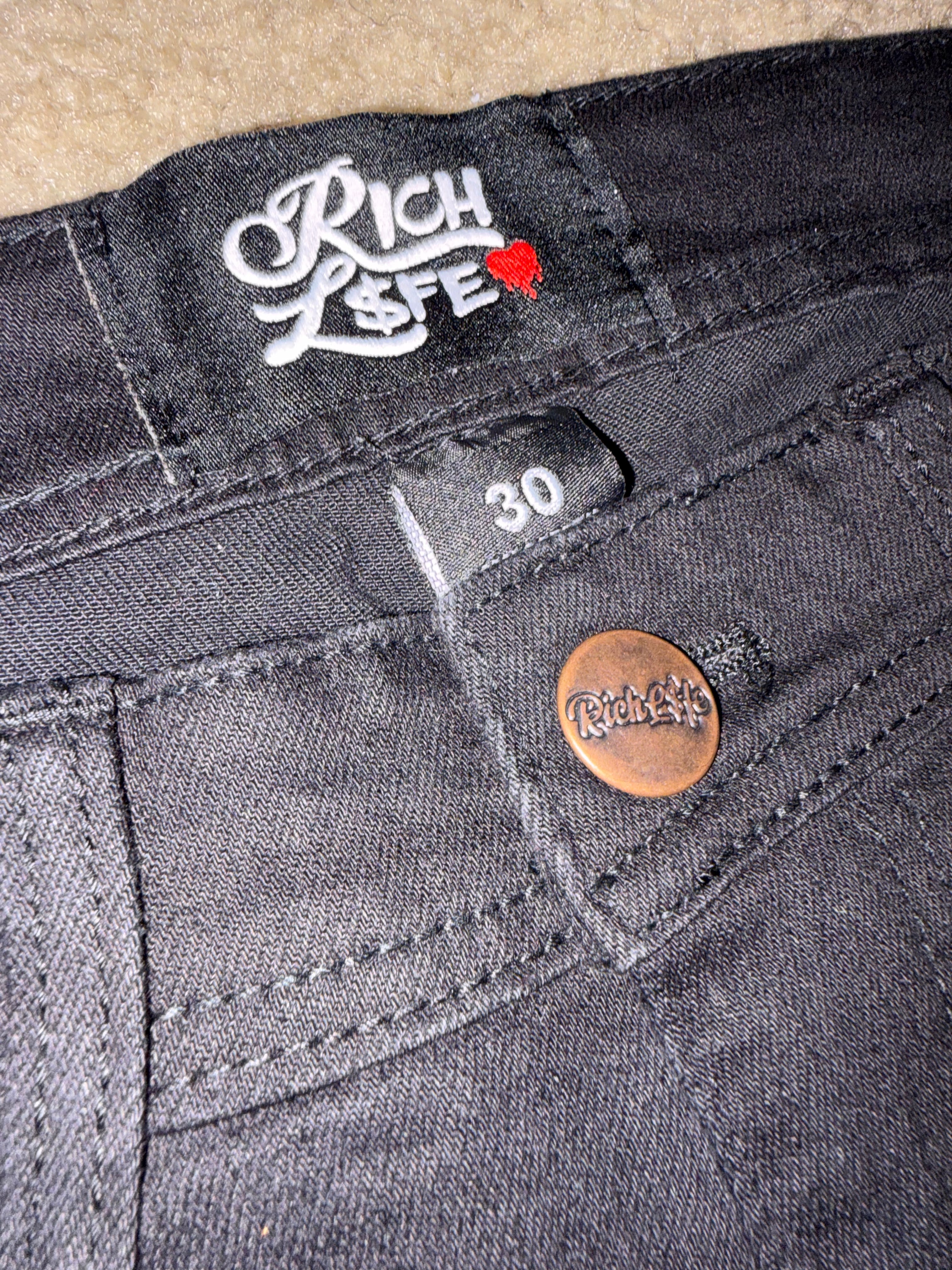 RICH LIFE SKINNY ‘STACKED’ JEANS