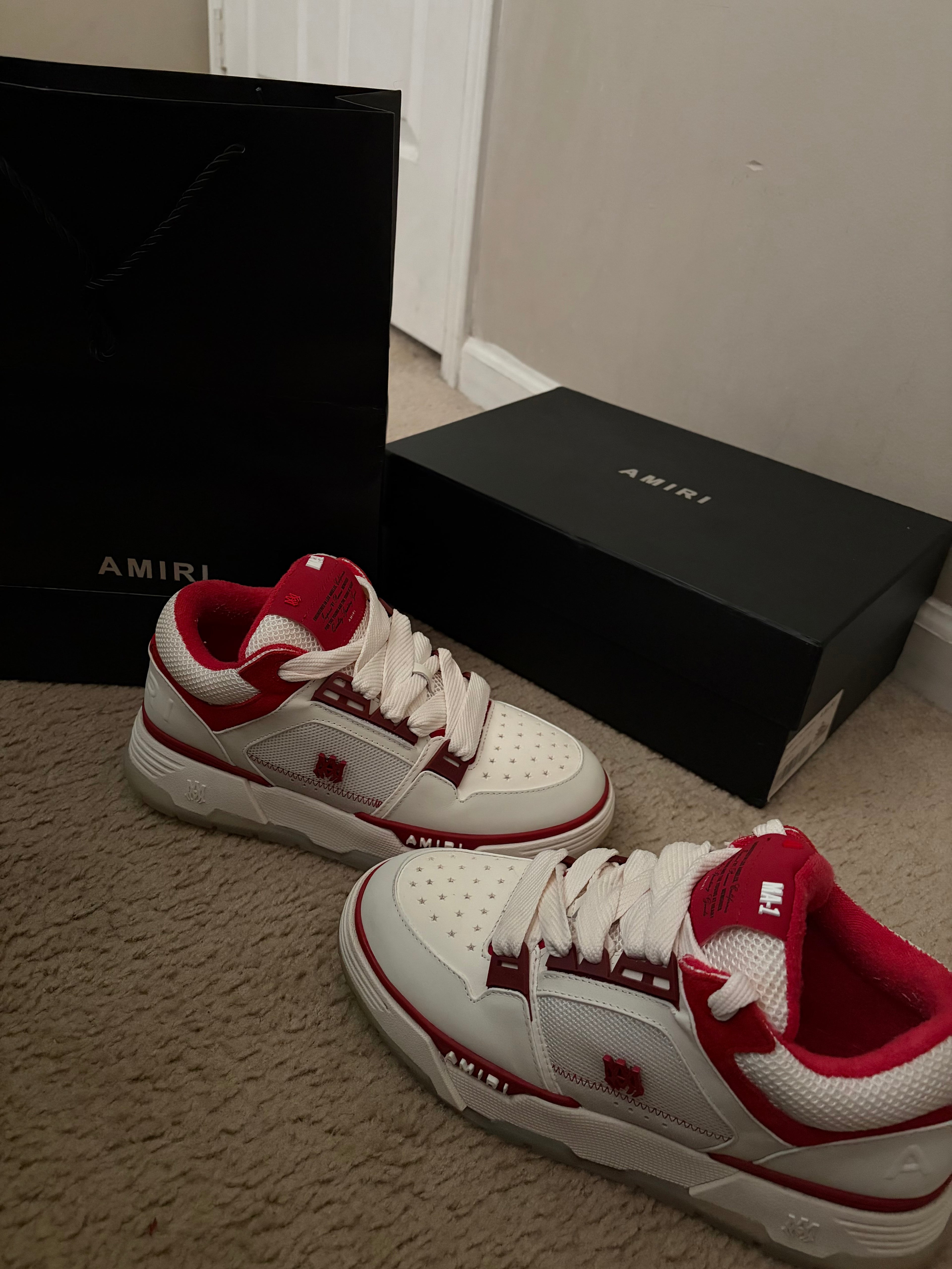 AMIRI MA-1 WHITE/RED