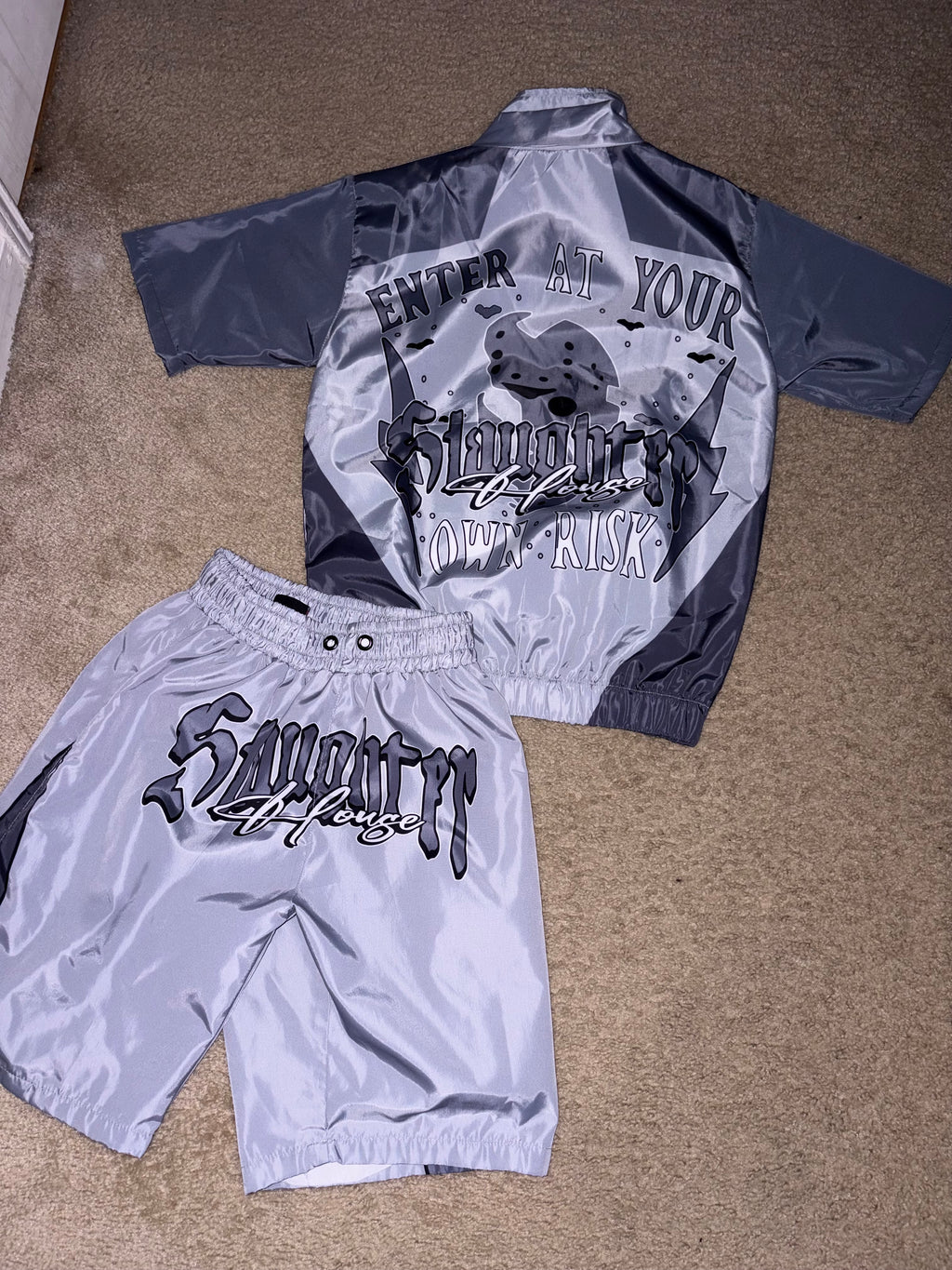 SLAUGHTER HOUSE SHORT SLEEVE ZIP UP + SHORTS
