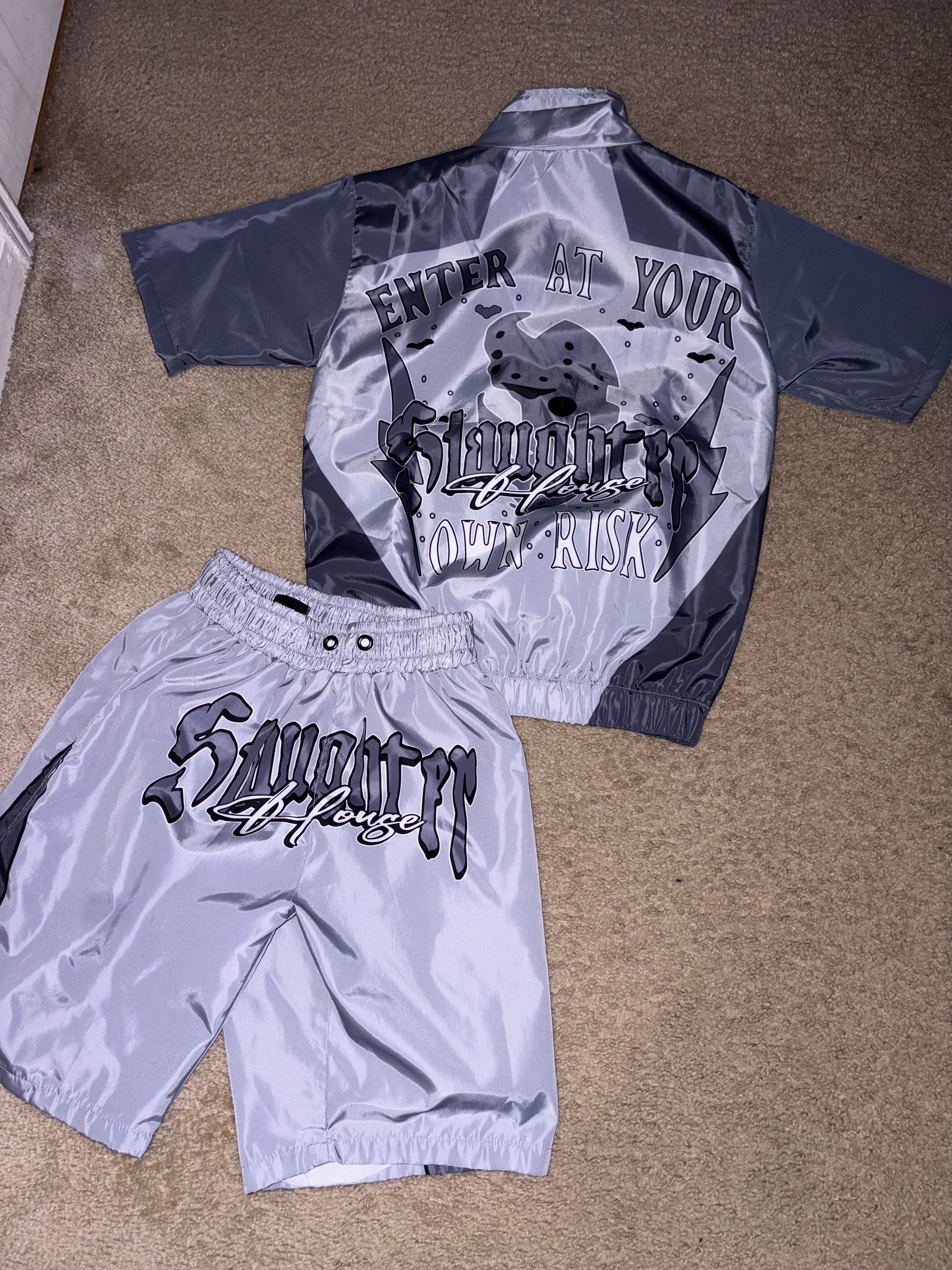 SLAUGHTER HOUSE SHORT SLEEVE ZIP UP + SHORTS