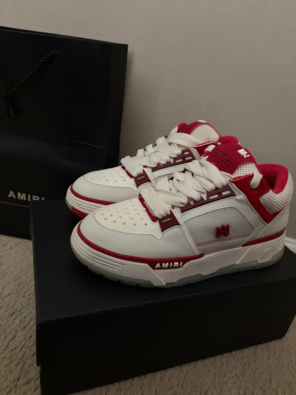 AMIRI MA-1 WHITE/RED