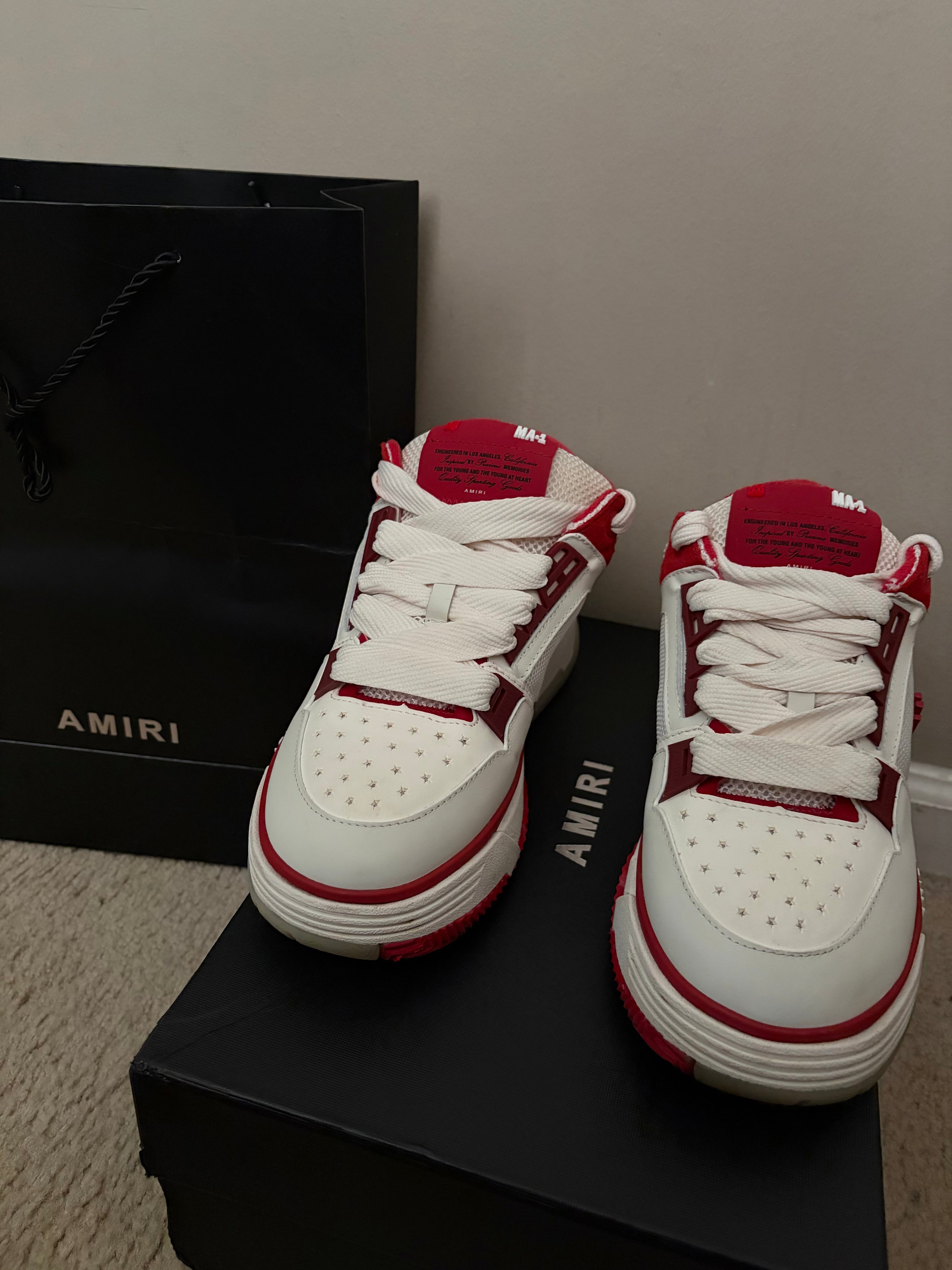 AMIRI MA-1 WHITE/RED