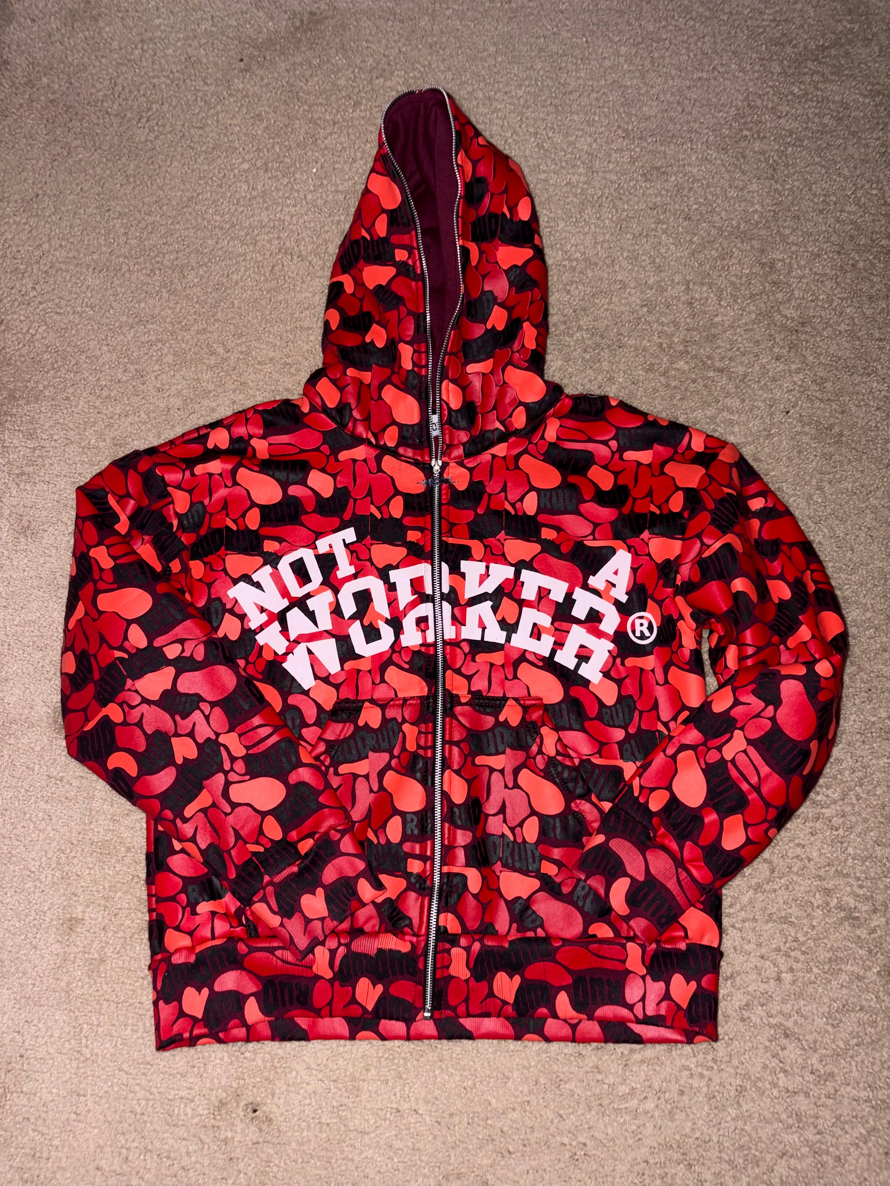 NOT A WORKER FULL ZIP-UP + SHORTS