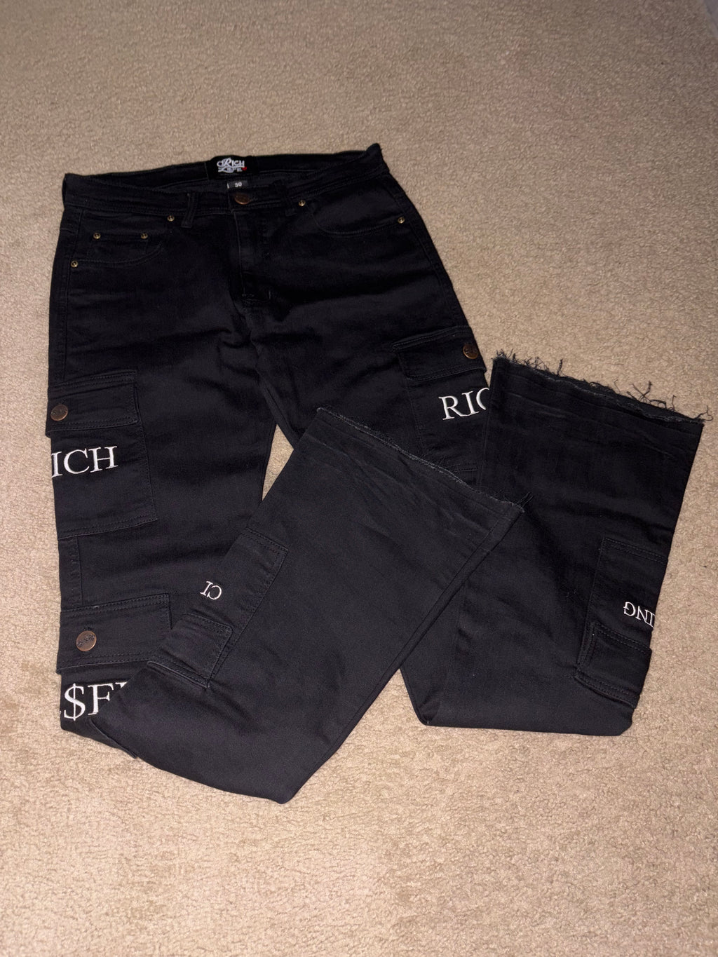 RICH LIFE SKINNY ‘STACKED’ JEANS