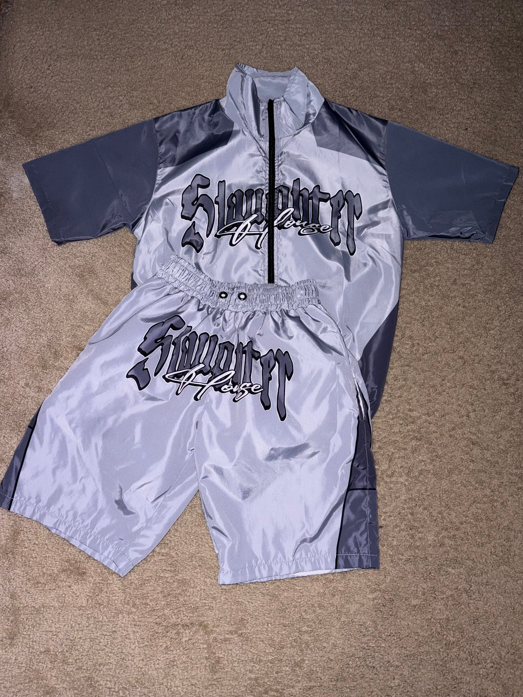 SLAUGHTER HOUSE SHORT SLEEVE ZIP UP + SHORTS